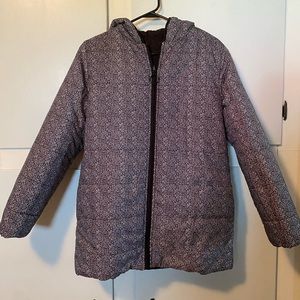 Reversible Water-Resistant Puffer Coat - Size S